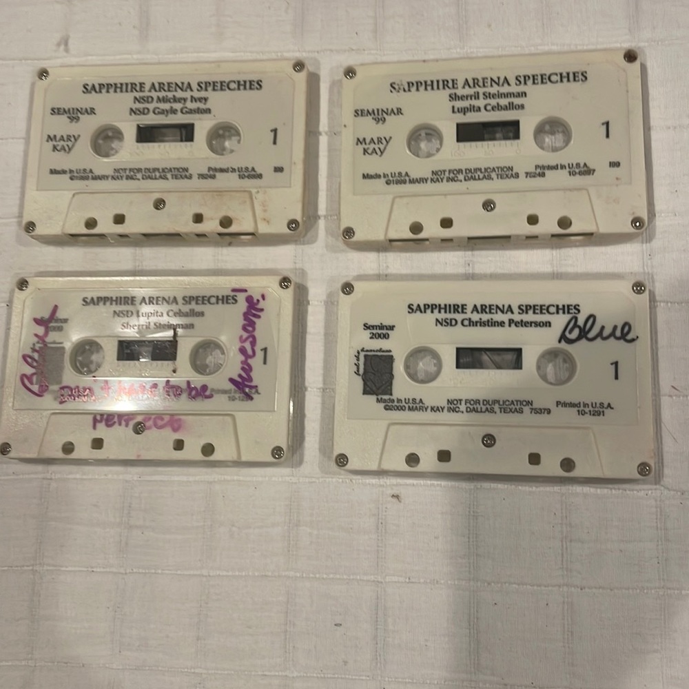 Mary Kay cosmetics cassette tape lot sapphire arena speeches Director consultant